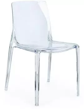 Bizzotto Adele Stuhl Polycarbonat, stapelbar, transparent (4er-Set)