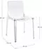 Bizzotto Adele Stuhl Polycarbonat, stapelbar, transparent (4er-Set)