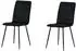 Livetastic Windu Esszimmerstühle-Set, schwarz, Metall/Textil (002615050902)