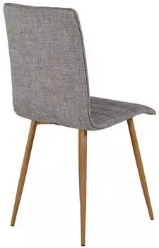Livetastic Windu Esszimmerstuhl-Set grau, Metall/Textil (002615050903)