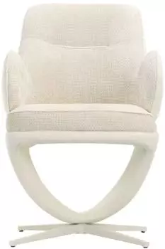 Massivmoebel24 KIAN #02 Polsterstuhl Chenille beige (51-151-489-0030)