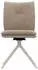 Massivmoebel24 XENIA #02 Polsterstuhl Chenille beige / Velours braun (51-151-489-0026)