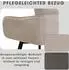 byLIVING Rico Esszimmerstuhl 360° drehbar, Webstoff taupe, Gestell schwarz
