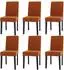 MCW Littau-C-6 Esszimmerstuhl Cord terrakotta, dunkle Beine, 6er-Set (800000816790)