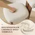 COLAMY Esszimmerstühle 4er-Set zylindrische Rückenlehne, Holzgestell, beige (DCW37E-BE-FB-2P-2B)