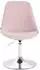 CLP Maverick Esszimmerstuhl Samt, drehbar, pink, 4er-Set