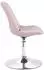 CLP Maverick Esszimmerstuhl Samt, drehbar, pink, 4er-Set