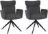 MCW MCW-N11 Esszimmerstuhl 2er-Set Bouclé 350g/m² dunkelgrau (100538)