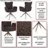 MCW MCW-N11 Esszimmerstuhl 2er-Set Bouclé 350g/m² dunkelgrau (100538)