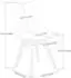 LuxusKollektion Morandi Esszimmerstühle 8er-Set, PU-Leder, Massivholzbeine, lichtblau (220588)