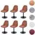 MCW MCW-A60 Esszimmerstuhl 6er-Set, Chenille-Textil, terrakotta (800000862088)