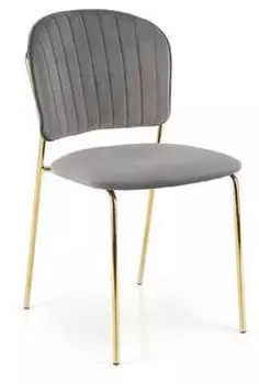 Lookway Gloria Polsterstuhl Velours grau/gold (800002139374)