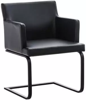 CLP Zavor Esszimmerstuhl Kunstleder, schwarz