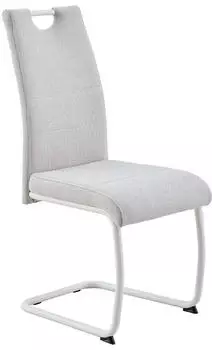 Harper HYERES Freischwinger Polsterstuhl, beige, 43x99x61cm