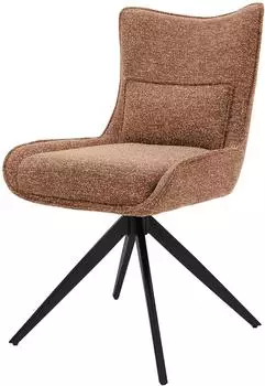 ML-Design Esszimmerstuhl drehbar, gepolstert, Webstoff-Bezug, rot (490019427)