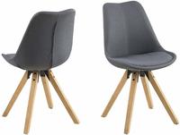 ACTONA GROUP Esszimmerstuhl "Dian" (Set) 2 Stk.Organisch geformter Sitz mit Kissen.
