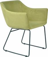 SIT Schalenstuhl "Bern mit Armlehnen Esszimmerstuhl Stoffbezug & Stahlgestell...