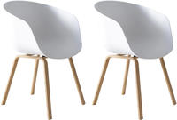 SalesFever Schalenstuhl "Lund Designer Esszimmerstuhl im 2er-Set" (Set) 2