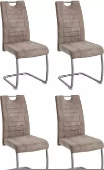 Hela Freischwinger Ulla 4 Stk. vintage schlamm (811633)