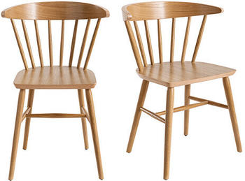 Miliboo Chair Daria (Set of 2) Oak