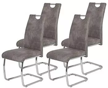 Hela Freischwinger Flora 4 Stk. vintage grau