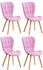 CLP Elda 4er Set mit Polsterung Kunstleder (318398) pink