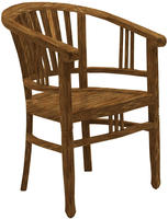 SIT Armlehnstuhl "Mikkeli aus recyceltem Teakholz &ndash; Massivholz &ndash; Brettsitz" ()