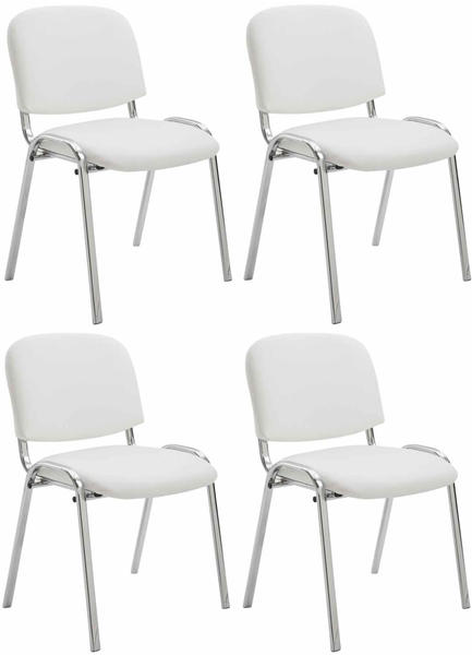 CLP 4er Set Stühle Ken C Kunstleder weiß (318906)