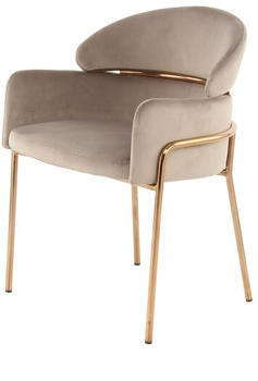 Kayoom Stuhl Elva 100-IN Taupe / Roségold 40 (XRXLV-TAU)