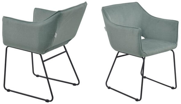 SIT Möbel Tom Tailor Armlehnestuhl 2er-Set gepolstert celadon| grau 56x61x82 cm (02439-26)