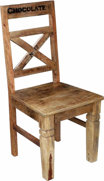 SIT Möbel 2er Set lackiertes Mangoholz natur-antik 45x45x100 cm RUSTIC (01912-04)