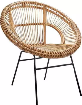 SIT Rattanstuhl natur Gestell antikschwarz 80x71 x H86 cm (05342-01) SIT Rattanstuhl natur Gestell antikschwarz 80x71 x H86 cm (05342-01)
