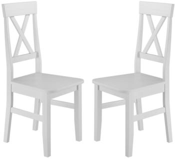 Erst-Holz Küchenstuhl Doppelpack Massivholzstuhl Esszimmerstuhl Kiefer 2x Stühle (90.71-23-DW)