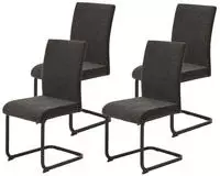 HELA Freischwinger "LINN" (Set) 4 Stk.Esszimmerstuhl im praktischen 2er oder 4er Set