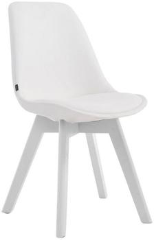 CLP Stuhl Manado Kunstleder Wei&szlig; wei&szlig; (301443)