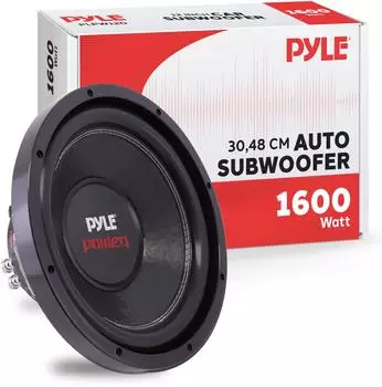Pyle PLPW12D Auto-Subwoofer 30cm 1600W, Doppelschwingspule, 90dB (PLPW12D)