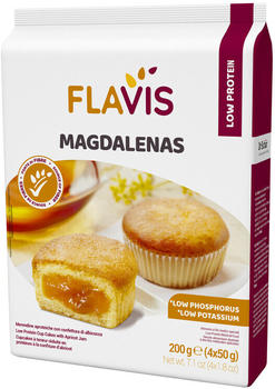 Flavis Mevalia Magdalenas Apricot Aprotein Snack (4 x 50g)