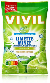 Vivil Limette-Minze Kräuterbonbons zuckerfrei (120g)