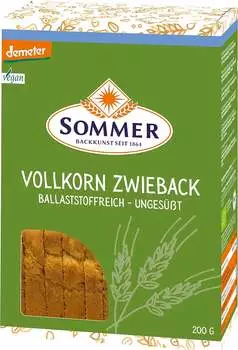 Sommer Vollkorn Zwieback