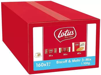 Lotus Bakeries Kekse und Mehr 3er Mix (160 Stk.)