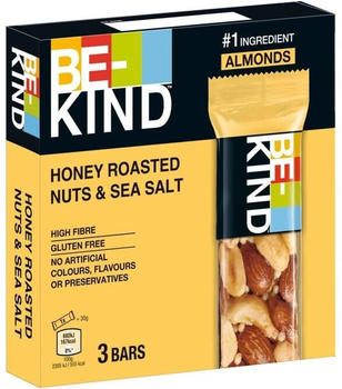 BE-KIND Honey Roasted Nuts & Sea Salt 3x30g
