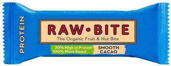 RawBite The Organic Fruit & Nut Bite Protein Smooth Cacao 45g
