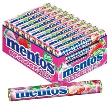 Mentos Erdbeer Mix 40x37,5g