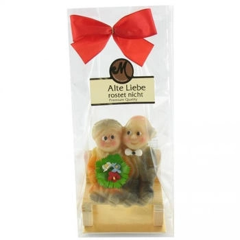 Odenwälder Marzipan 'Alte Liebe rostet nicht' Edelmarzipan-Pärchen (75g)