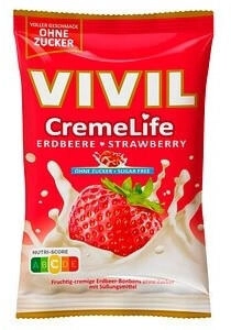Vivil CremeLife Erdbeere ohne Zucker 90g