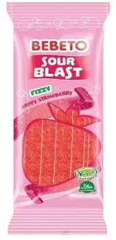 Bebeto Sour Blast Fizzy Happy Strawberry