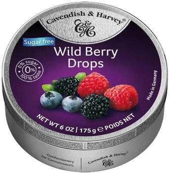 Cavendish & Harvey Wild Berry Drops sugarfree 175g