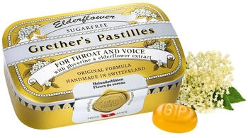Grethers Elderflower zuckerfrei Pastillen 110g