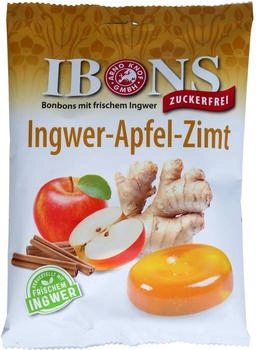 Ibons Ibons Ingwer Apfel Zimt ohne Zucker 75g