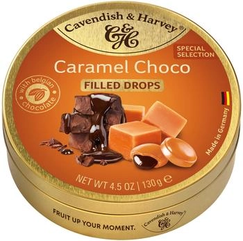 Cavendish & Harvey Filled Caramel Drops with Belgian Chocolate 130g